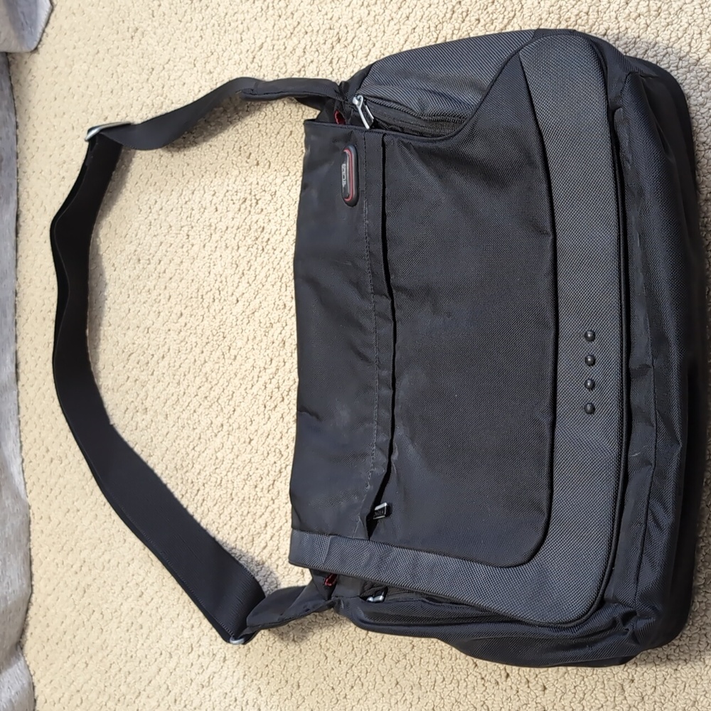 Worn Tumi Laptop bag